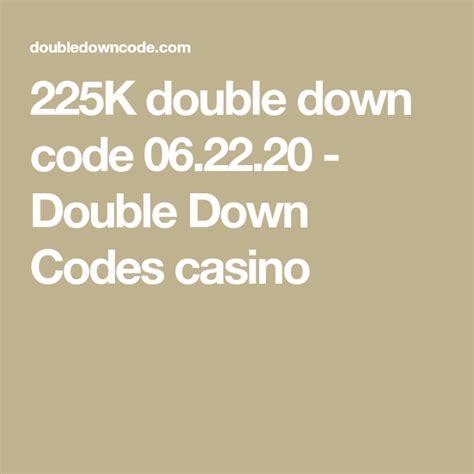 double down codes that never expire